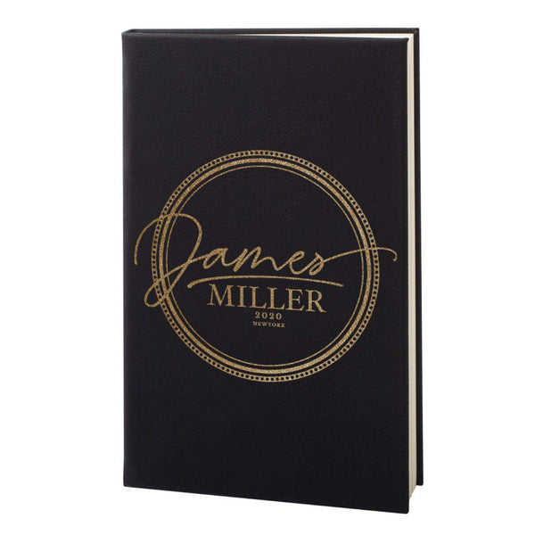 Circles - Journals to Write In - Personalized Leatherette Notebooks | B08179TN9Q - D6 - GiftShire