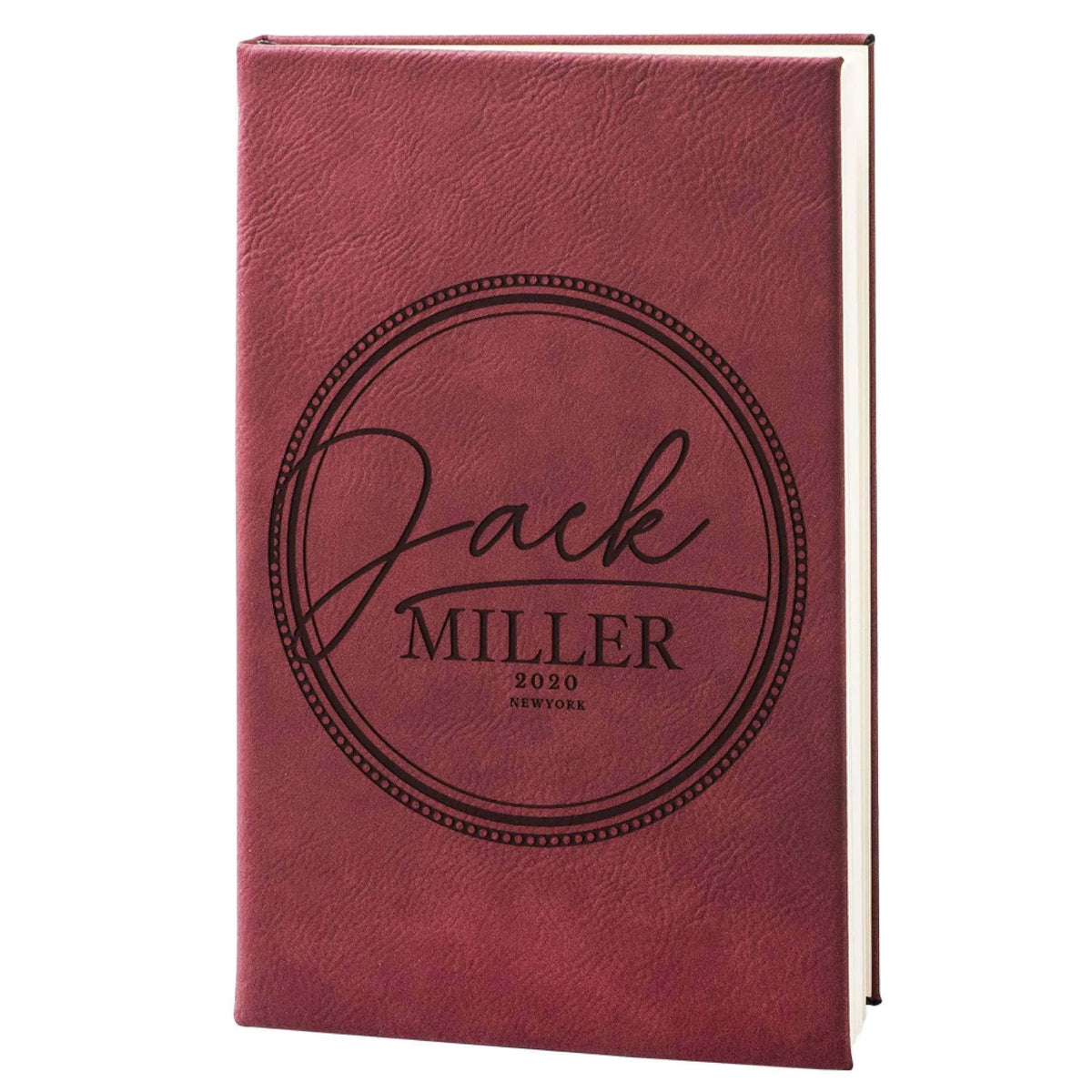 Custom Leather Notebook - Custom Engraved Notebook, Gift for Him, Her - GiftShire