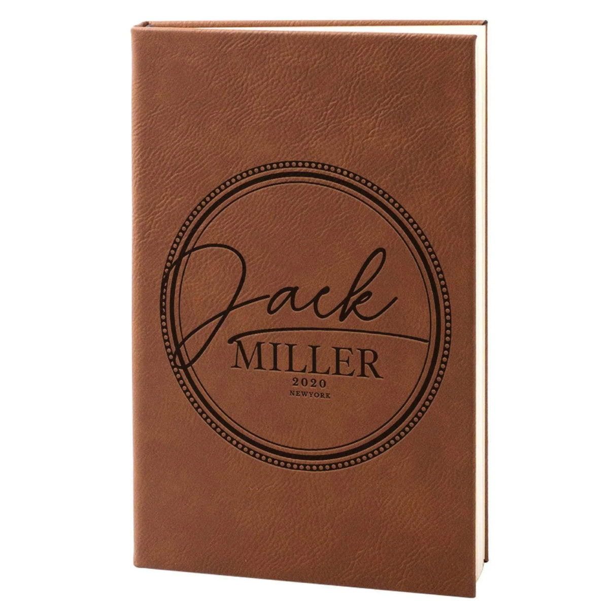 Custom Leather Notebook - Custom Engraved Notebook, Gift for Him, Her - GiftShire