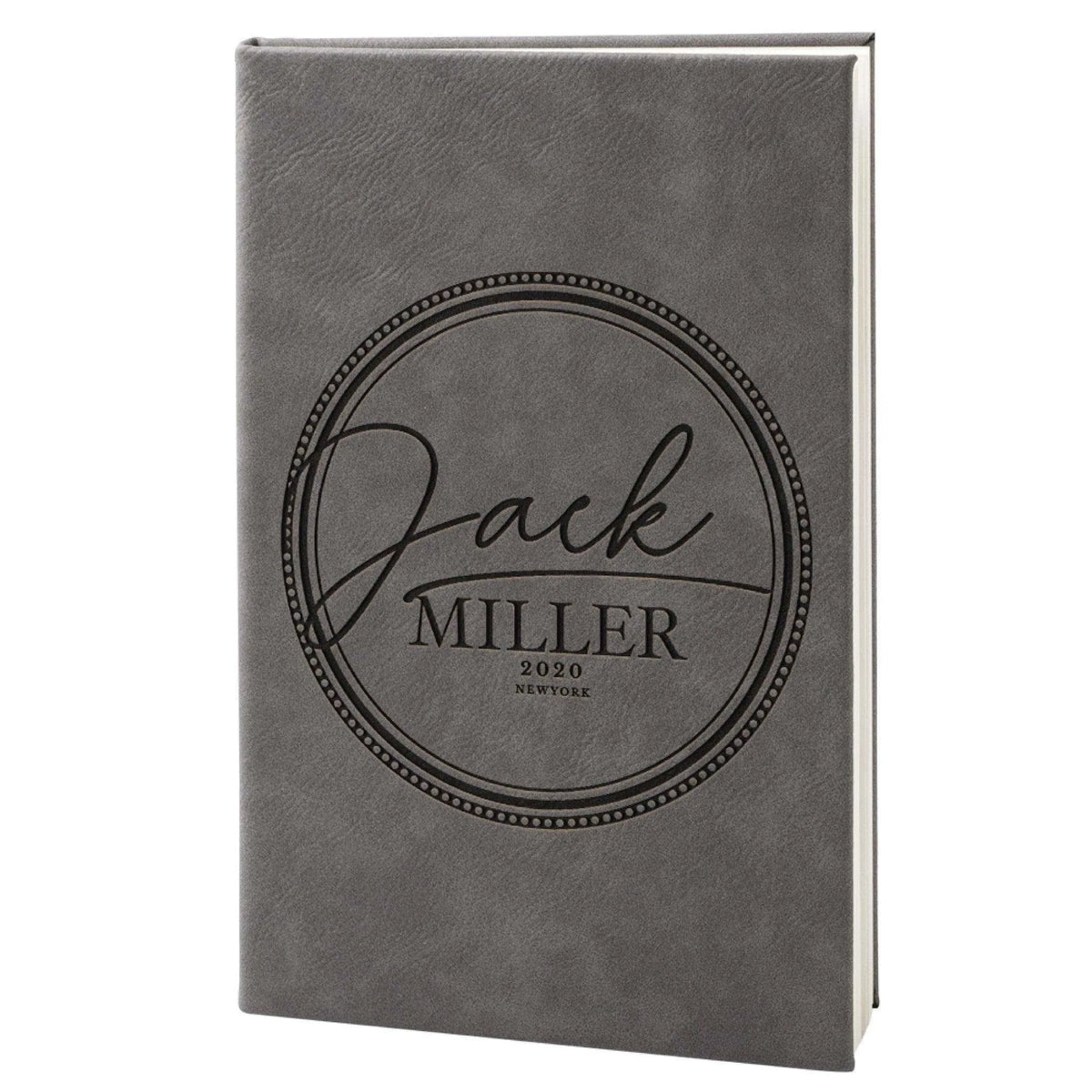 Custom Leather Notebook - Custom Engraved Notebook, Gift for Him, Her - GiftShire