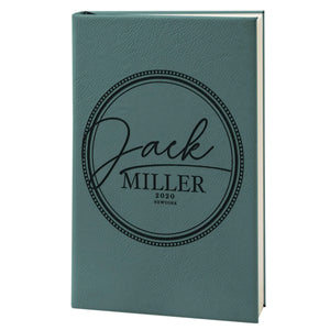 Custom Leather Notebook - Custom Engraved Notebook, Gift for Him, Her - GiftShire