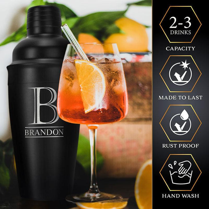 Cocktail Shaker Set - Personalized Shaker Set, Gift for Men - GiftShire