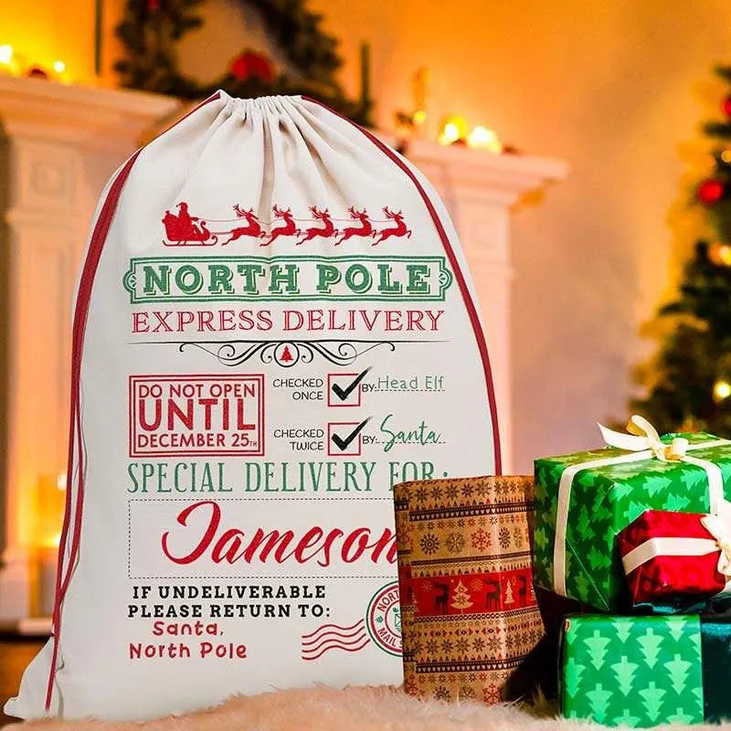 Custom Canvas Santa Sack - GiftShire
