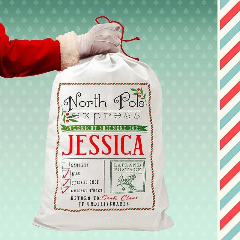 Custom Canvas Santa Sack - GiftShire