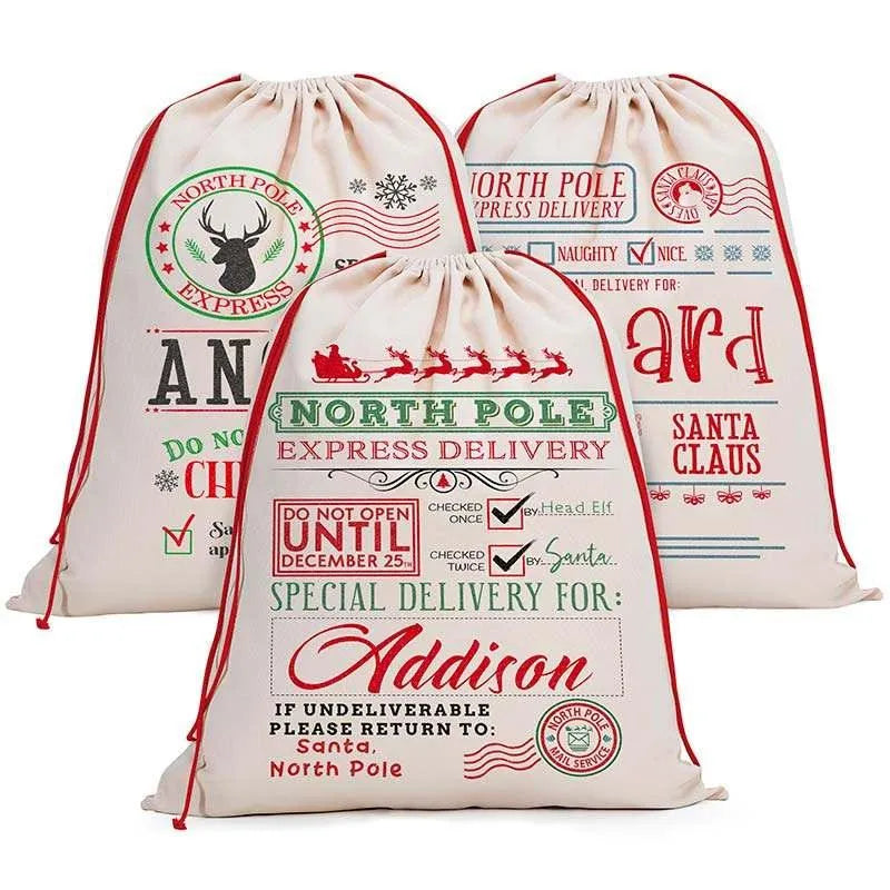 Custom Canvas Santa Sack - GiftShire