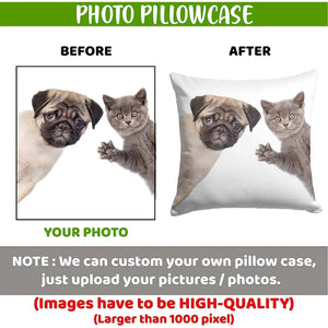 Personalized Photo Print Pillow Case - GiftShire
