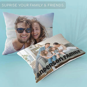 Personalized Photo Print Pillow Case - GiftShire
