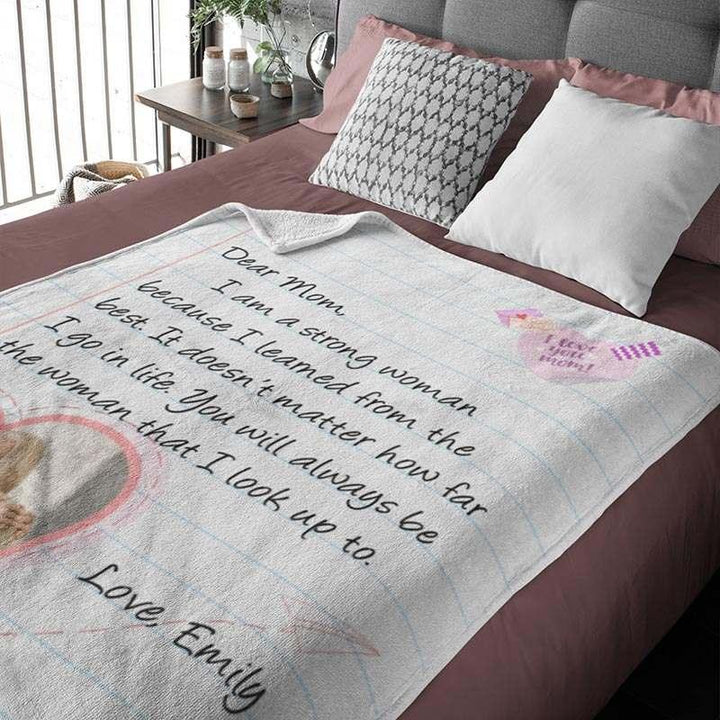 Custom Mom Blanket with Photo-Gift for Mom - GiftShire