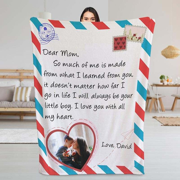 Custom Mom Blanket with Photo-Gift for Mom - GiftShire