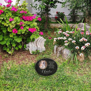 Custom Pet Memorial Stone, Dog Memorial Stone, Pet Grave Marker, Pet Headstone - GiftShire