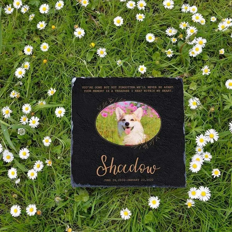 Custom Pet Memorial Stone, Dog Memorial Stone, Pet Grave Marker, Pet Headstone - GiftShire