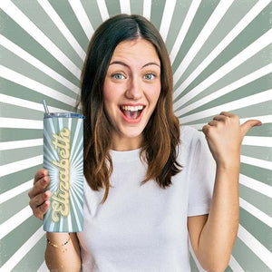 Personalized Retro Tumbler with Groovy Font - GiftShire