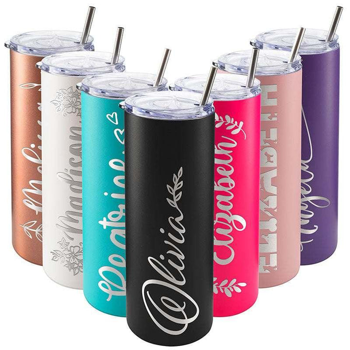 Custom Skinny Tumbler for Women, Birthday Gifts for Her Personalized - GiftShire
