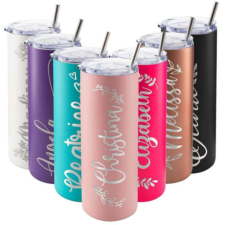 Custom Skinny Tumbler for Women, Birthday Gifts for Her Personalized - GiftShire