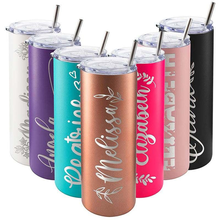 Custom Skinny Tumbler for Women, Birthday Gifts for Her Personalized - GiftShire