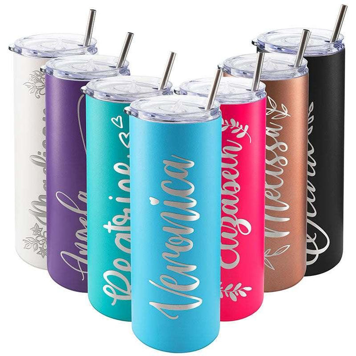 Custom Skinny Tumbler for Women, Birthday Gifts for Her Personalized - GiftShire