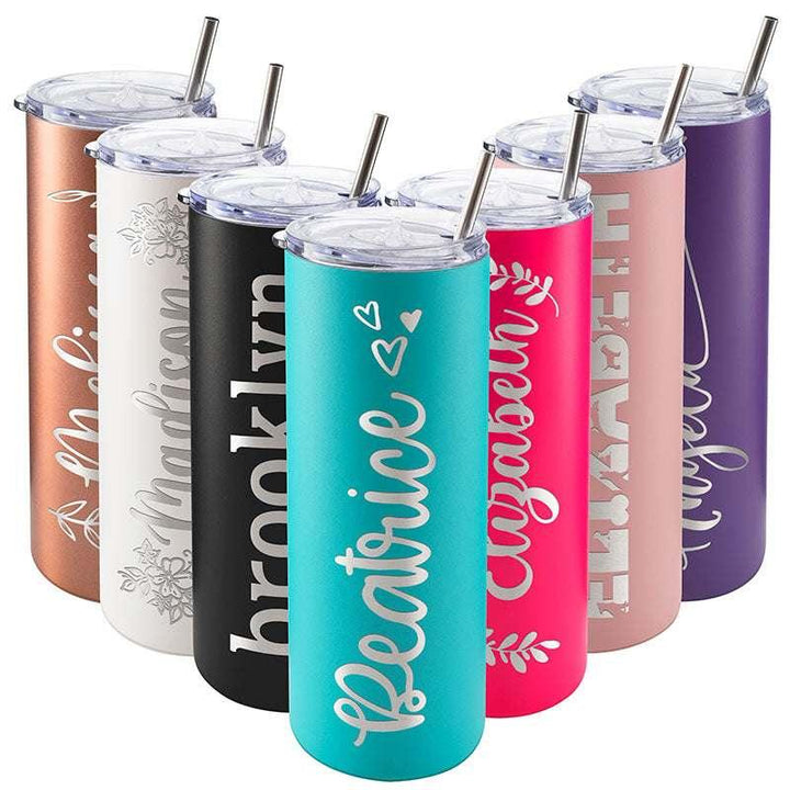 Custom Skinny Tumbler for Women, Birthday Gifts for Her Personalized - GiftShire