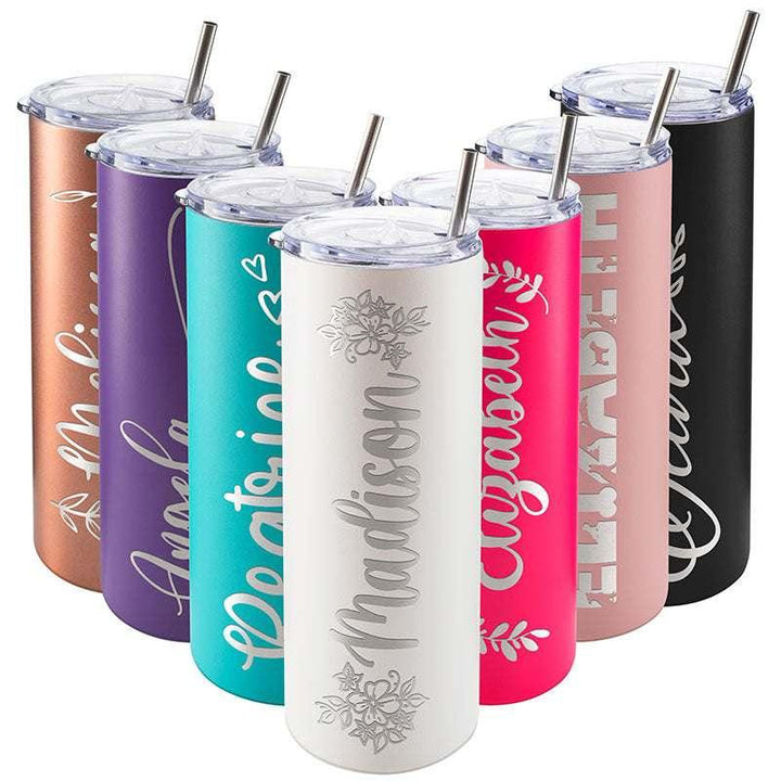 Custom Skinny Tumbler for Women, Birthday Gifts for Her Personalized - GiftShire