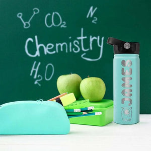 Custom Water Bottle for Children with Icon and Font - GiftShire
