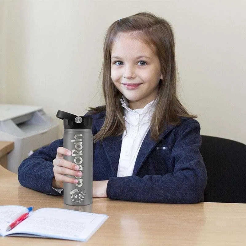Custom Water Bottle for Children with Icon and Font - GiftShire