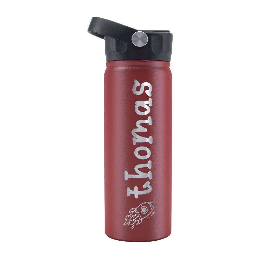 Custom Water Bottle for Children with Icon and Font - GiftShire