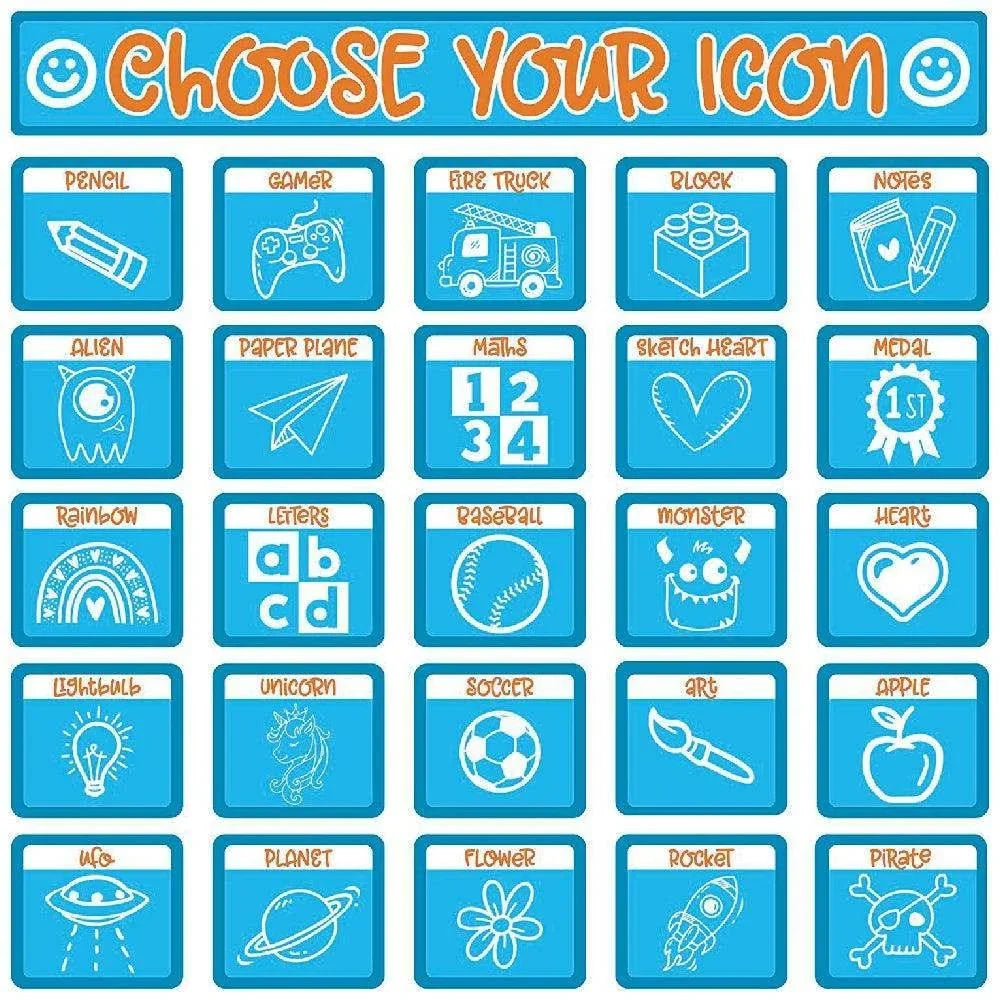 Custom Water Bottle for Children with Icon and Font - GiftShire