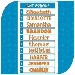 Custom Water Bottle for Children with Icon and Font - GiftShire