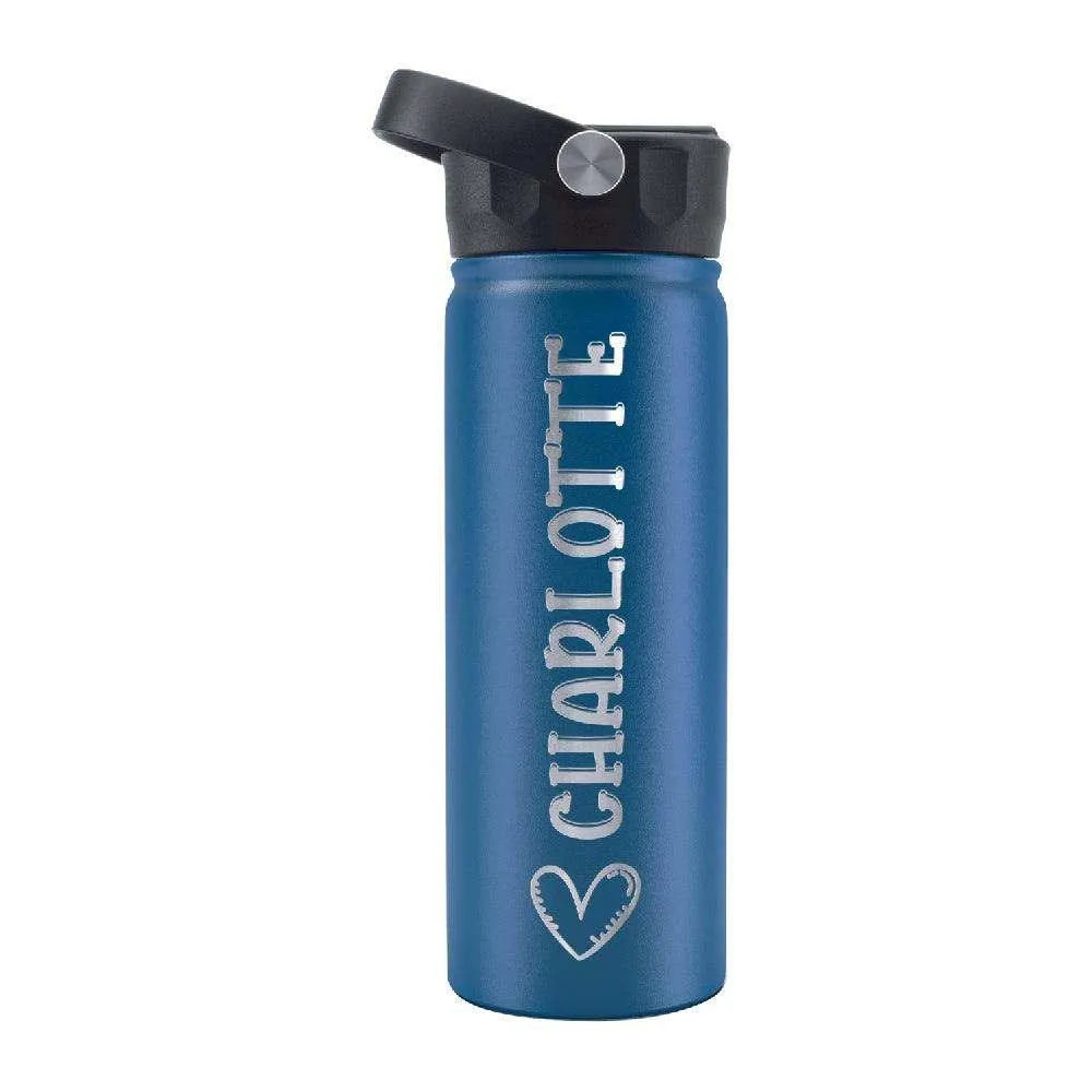 Custom Water Bottle for Children with Icon and Font - GiftShire