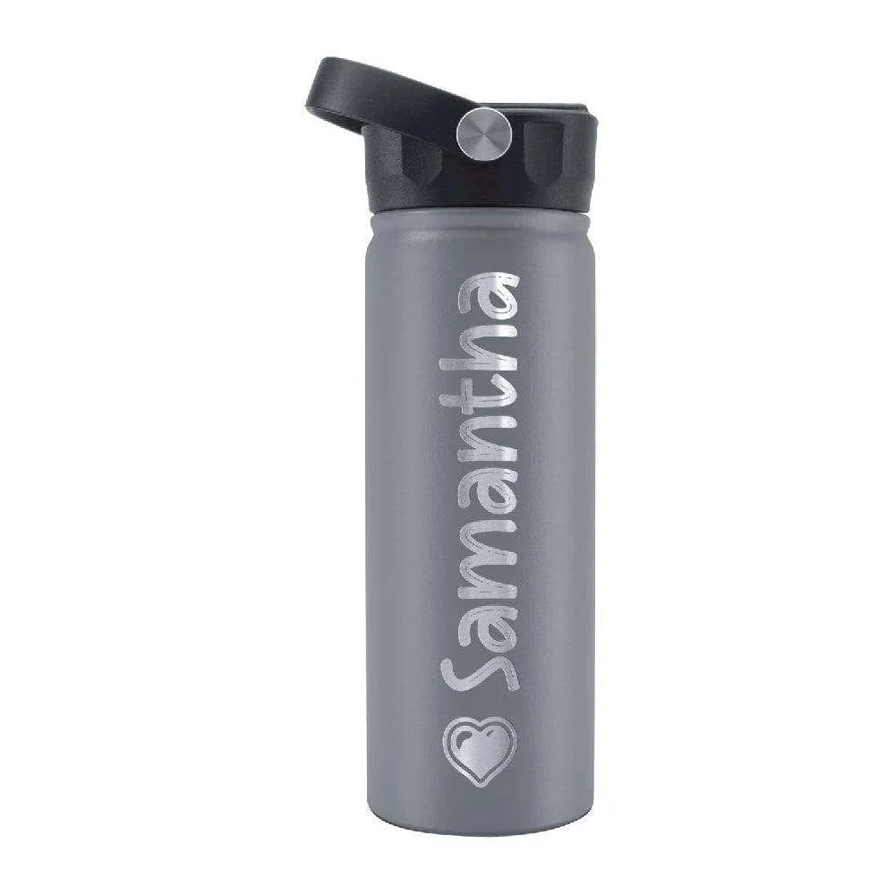 Custom Water Bottle for Children with Icon and Font - GiftShire