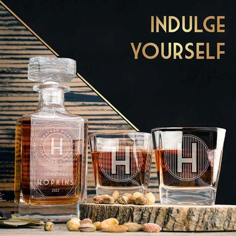Art Deco Decanter Set - GiftShire