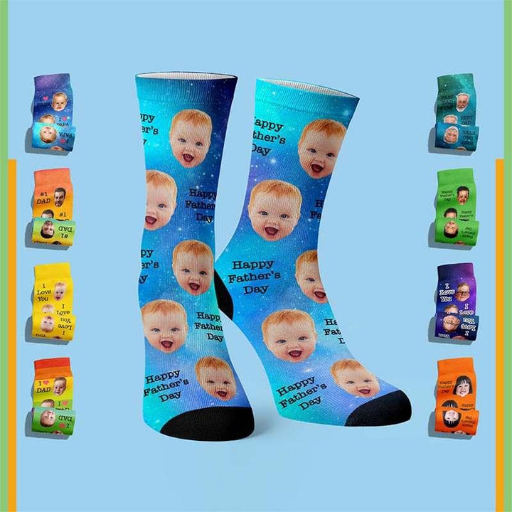 Custom Photo Face Socks - GiftShire