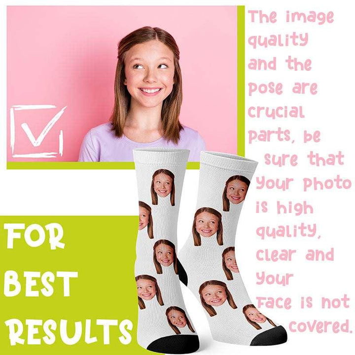 Custom Photo Face Socks - GiftShire