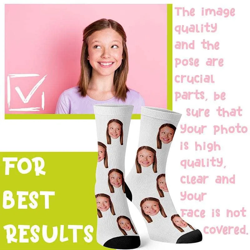Custom Photo Face Socks - GiftShire