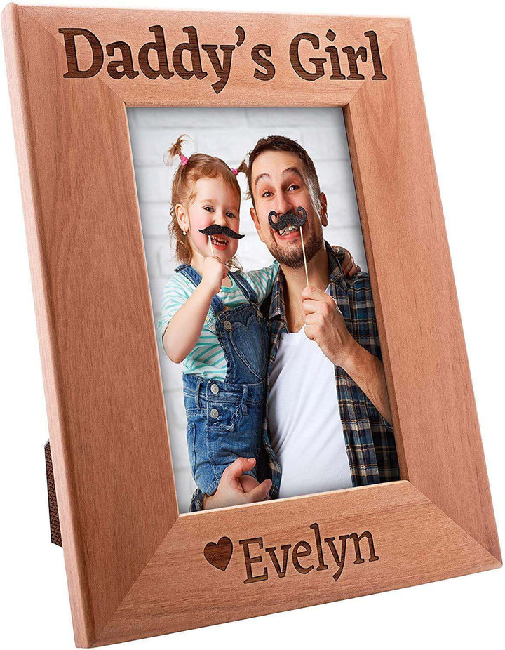 Daddy's Girl - Personalized Picture Frames for Dad | B089B47VRX - GiftShire
