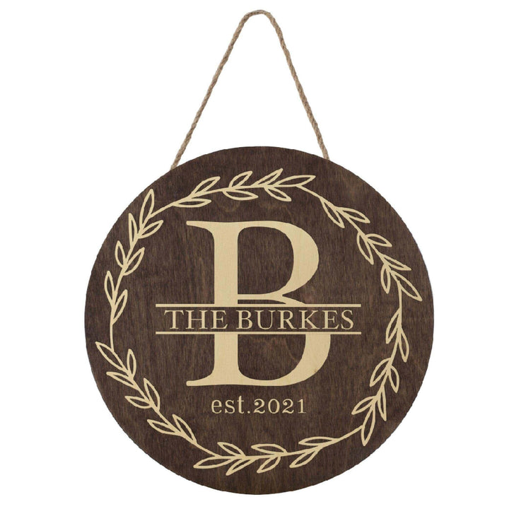 Engraved Wood Sign for Outdoor, Front Porch - Personalized Porch Sign | B097F513JD - DESIGN5 - GiftShire