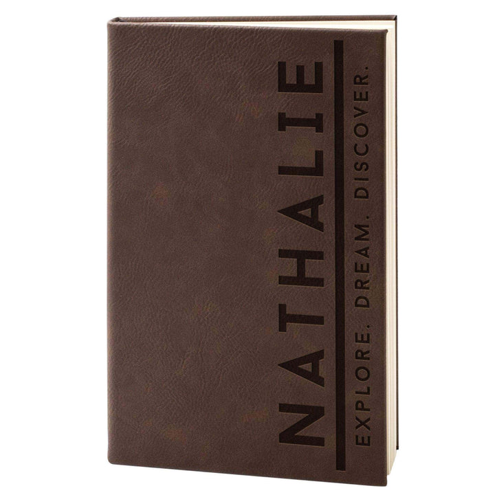 Explore. Dream. Discover. - Journals to Write In - Personalized Leatherette Notebooks | B07GL93BT9 - D2 - GiftShire