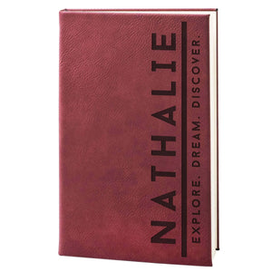 Personalized Leatherette Notebooks - Custom Notebooks, Gift for Him, Her - GiftShire