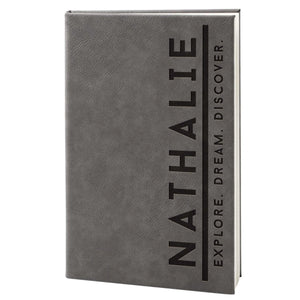 Personalized Leatherette Notebooks - Custom Notebooks, Gift for Him, Her - GiftShire