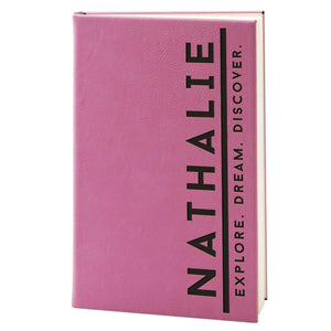 Personalized Leatherette Notebooks - Custom Notebooks, Gift for Him, Her - GiftShire