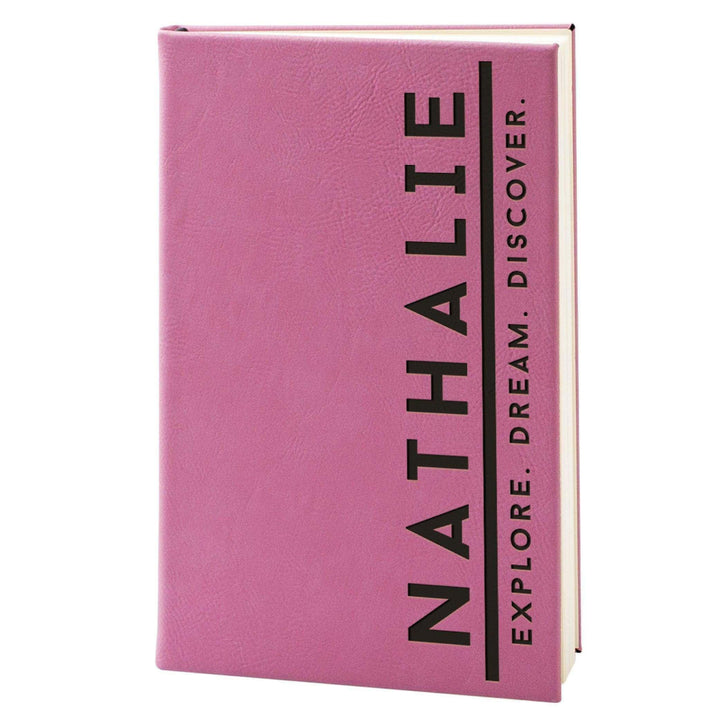 Explore. Dream. Discover. - Journals to Write In - Personalized Leatherette Notebooks | B07GL93BT9 - D2 - GiftShire