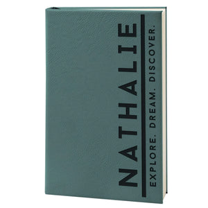Personalized Leatherette Notebooks - Custom Notebooks, Gift for Him, Her - GiftShire