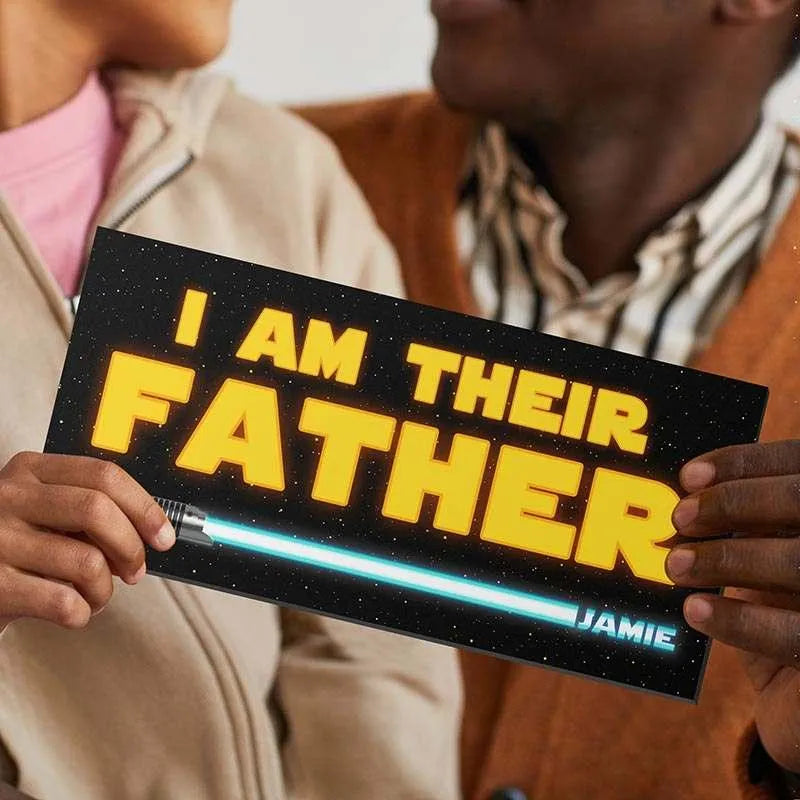 I am Their Father Sign, Christmas Gifts for Dad, Dad Wood Sign w/ Kids Names - GiftShire