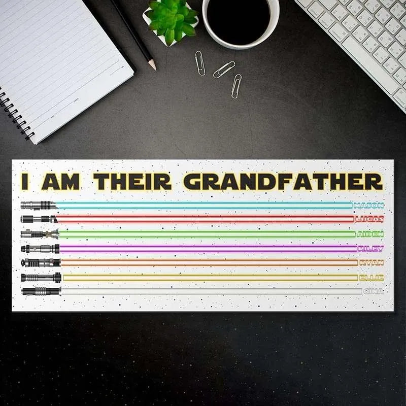 I am Their Father Sign, Christmas Gifts for Dad, Dad Wood Sign w/ Kids Names - GiftShire