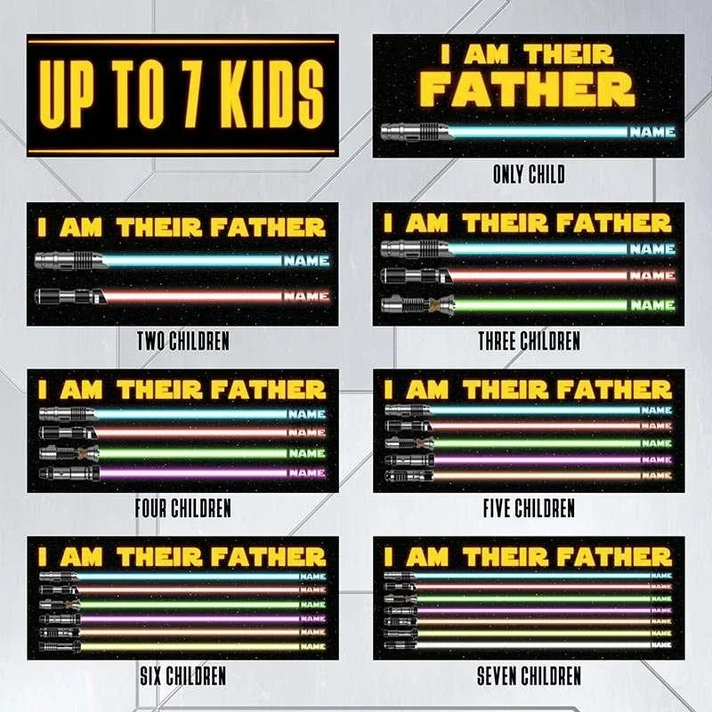 I am Their Father Sign, Christmas Gifts for Dad, Dad Wood Sign w/ Kids Names - GiftShire