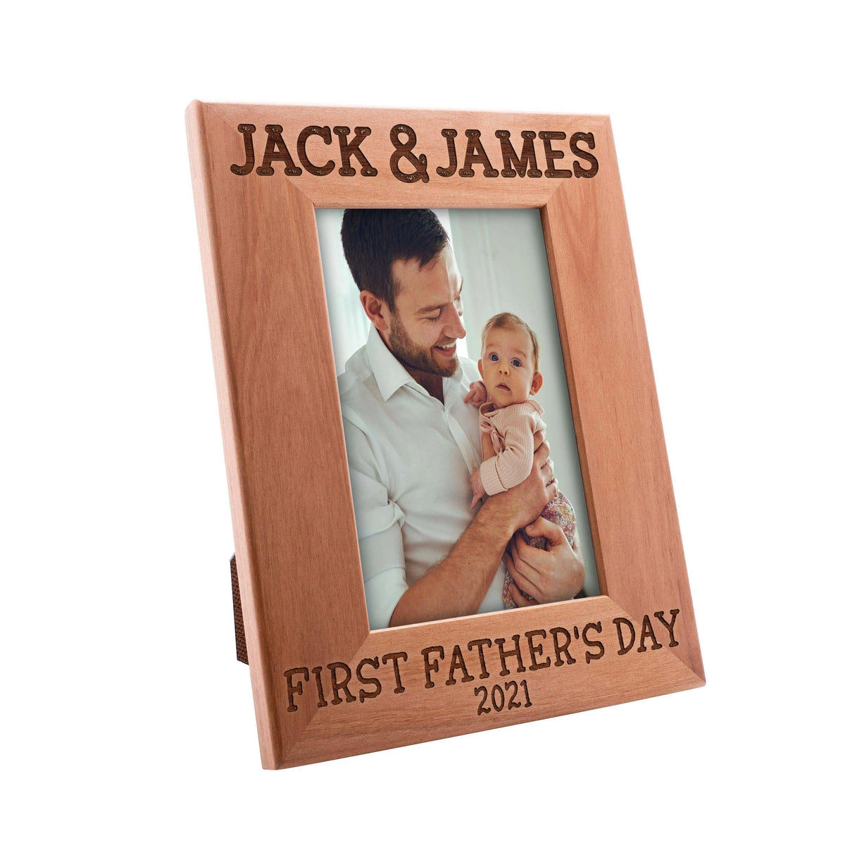 Personalized First Father's Day Picture Frame, Christmas Gifts for Dad - GiftShire