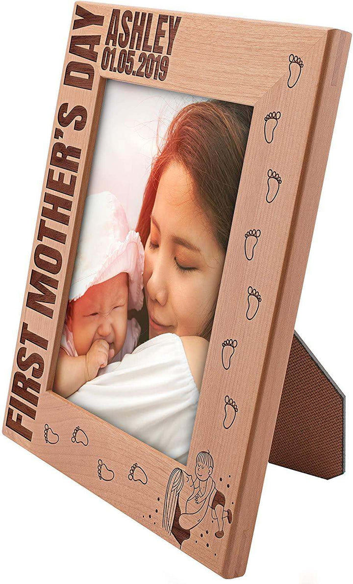 First Mother's Day - Personalized Picture Frames for Mom | B08F91R61N - D8 - GiftShire