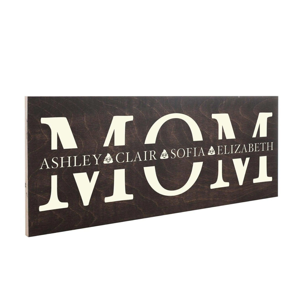 Mom Personalized Wooden Sign with Kids Names - GiftShire