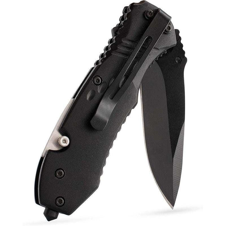 Custom Engraved Pocket Knives for Groomsmen, Black Knife - GiftShire