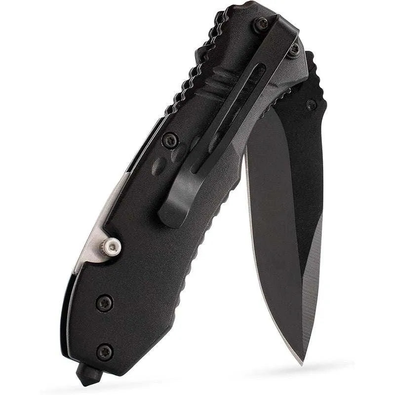 Custom Engraved Pocket Knives for Groomsmen, Black Knife - GiftShire