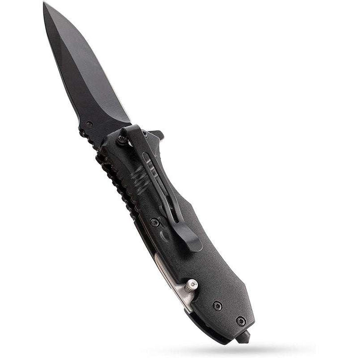 Custom Engraved Pocket Knives for Groomsmen, Black Knife - GiftShire